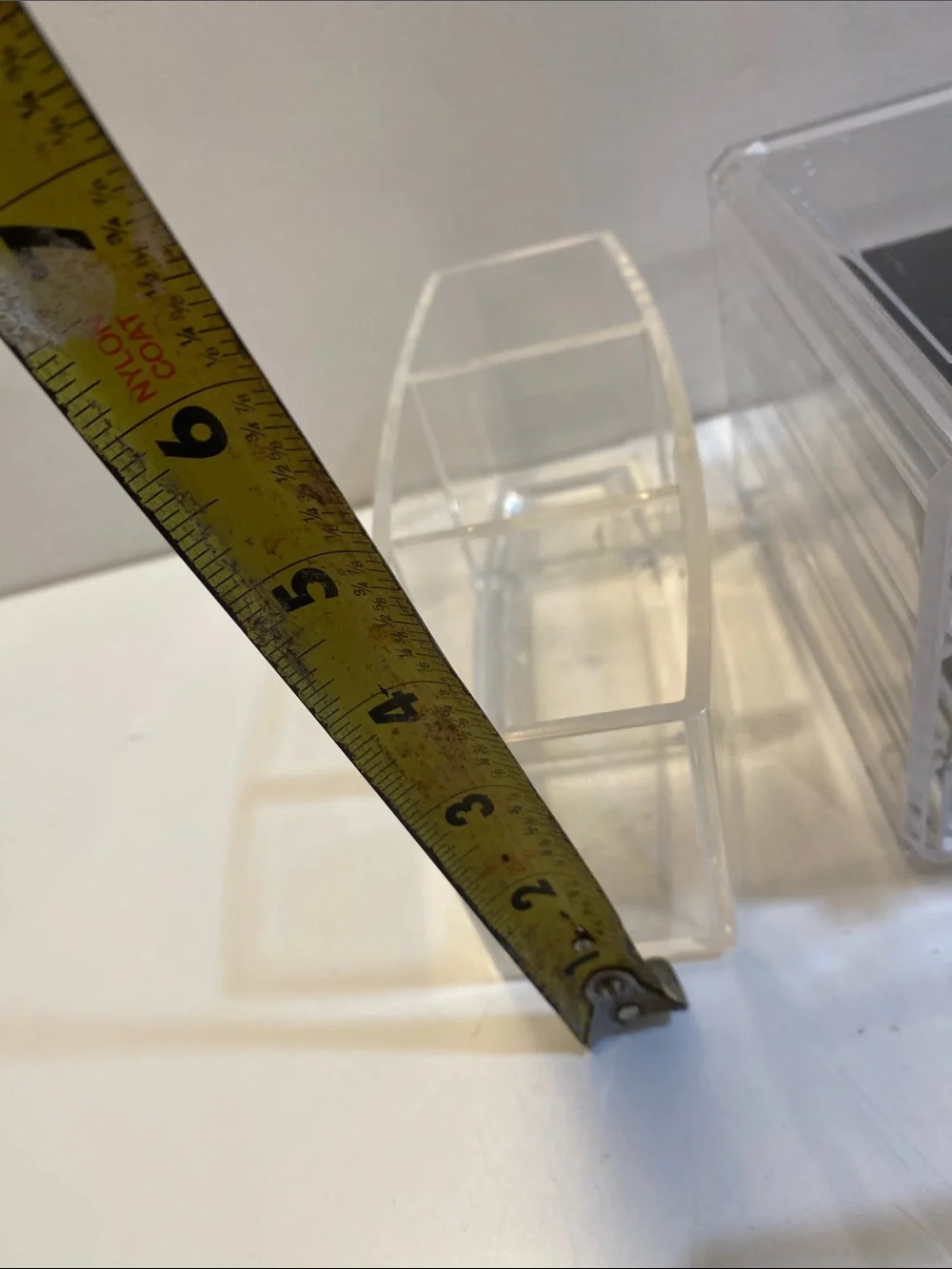 Clear Acrylic Cosmetic Organizer with Drawers and Compartments